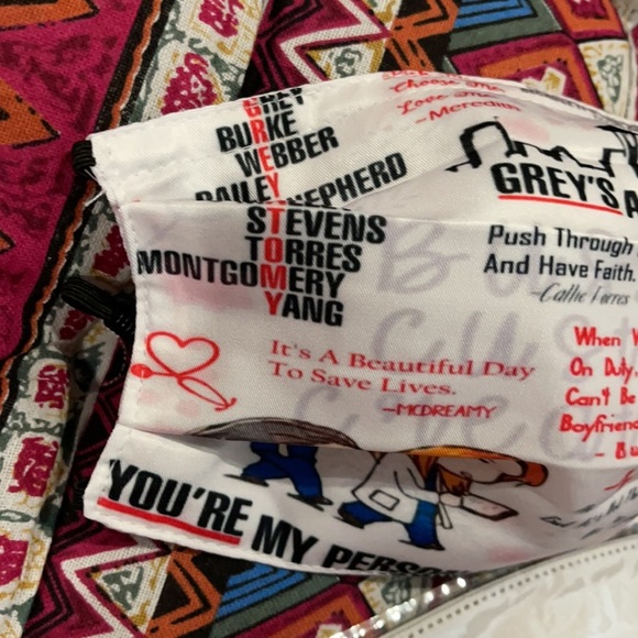 6/$20New Grey’s anatomy quote face mask - Picture 2 of 7